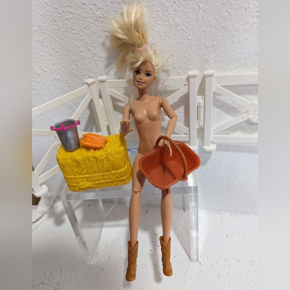 Barbie Hugs N' Horses Playset, Incomplete - Picture 2 of 14